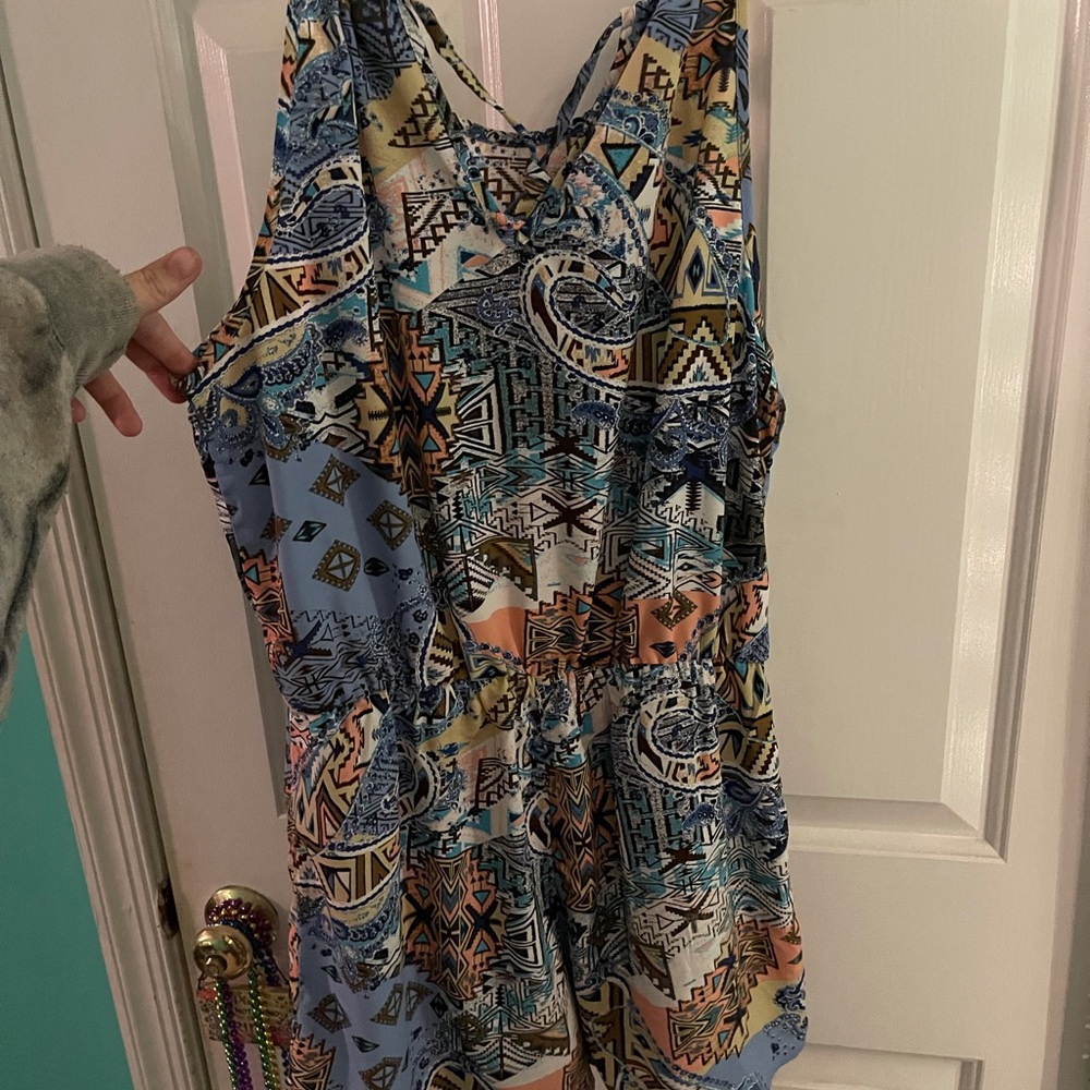 Pink Owl Romper- Large